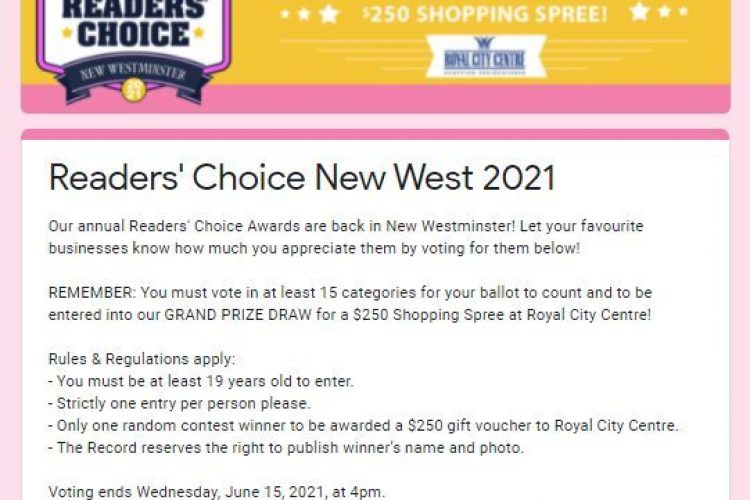 Win a $250 Shopping Spree in New West